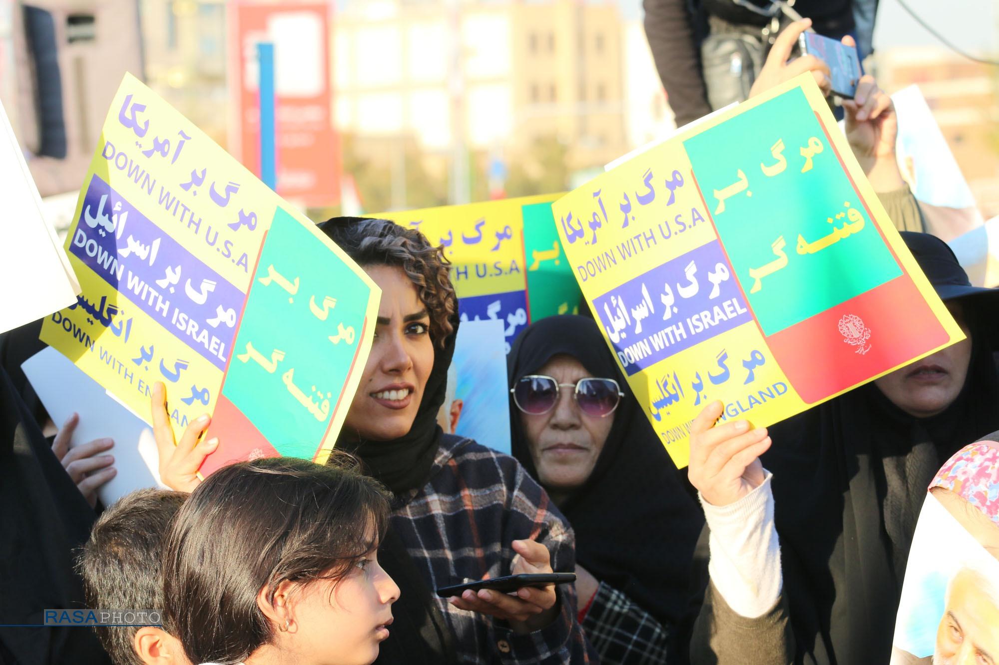 خروش مردم اصفهان در حمایت از زنان و کودکان مظلوم غزه+عکس