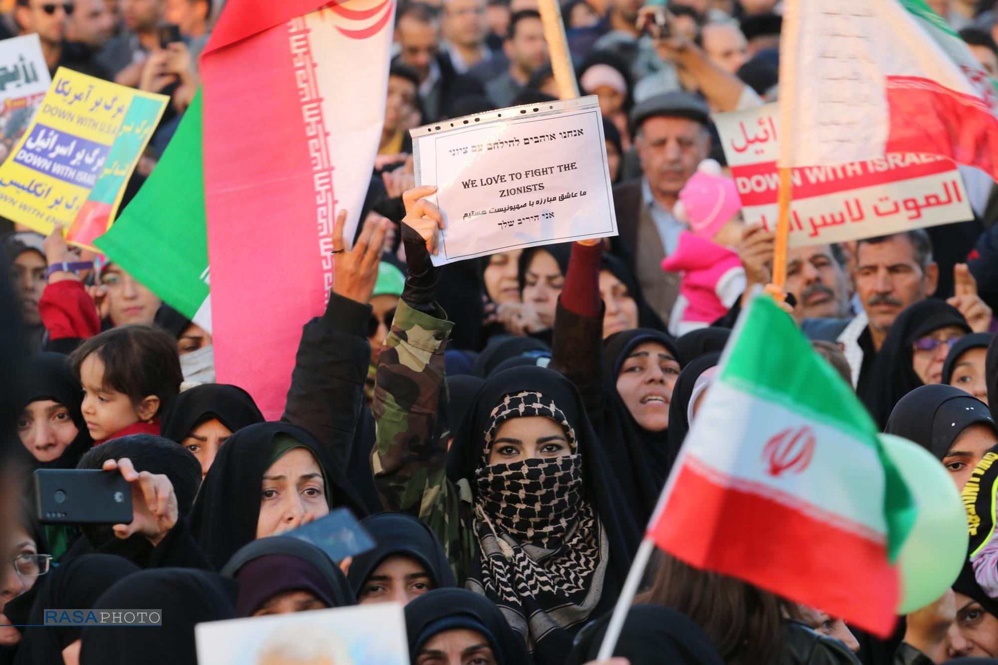 خروش مردم اصفهان در حمایت از زنان و کودکان مظلوم غزه+عکس