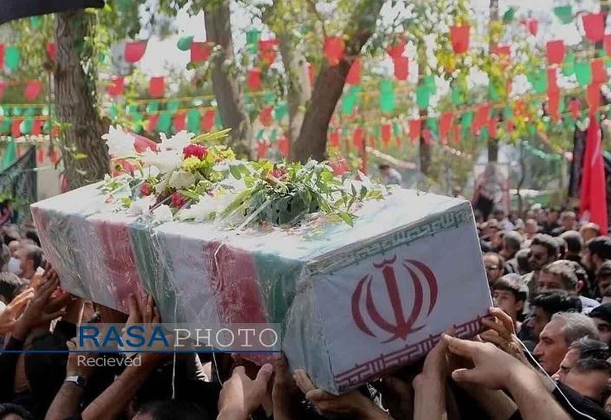 تشییع و تدفین ۷ نفر از شهدای گمنام در کرمانشاه