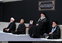 اولین شب مراسم عزای حسینی با حضور رهبر انقلاب برگزار شد