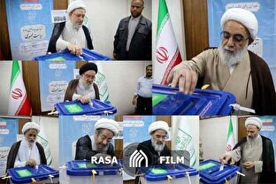 فیلم | شرکت علما و اعضای جامعه مدرسین در انتخابات ریاست جمهوری