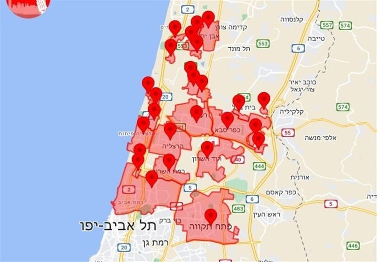 انفجار مهیب در تل‌آویو/ اصابت موشک به مرکز فلسطین اشغالی