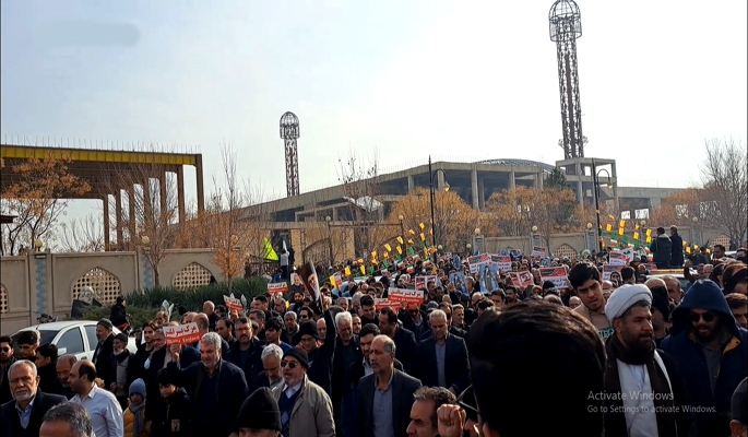 راهپیمایی کاشانی‌ها محکومیت آشوبگران و اغتشاشگران + عکس