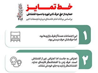 اطلاع نگاشت | خط تمایز؛ حمایت از حقِ حرف تا برخورد با دستِ اغتشاش