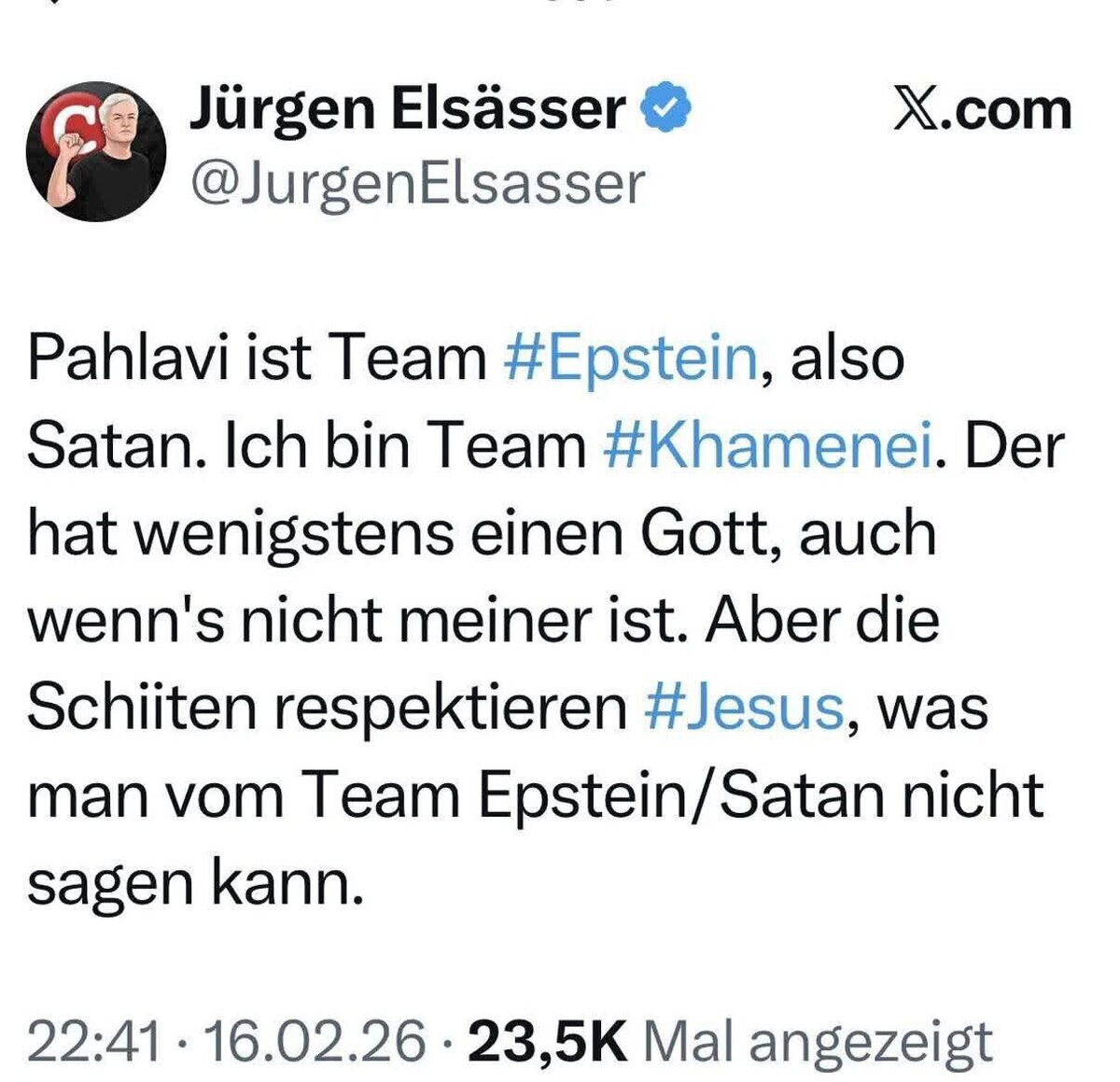 از «تیم اپستین» تا «خدای خامنهای»: همان که با «شیطان» رقابت میکند، از «عیسی» محافظت میکند از «تیم اپستین» تا «خدای خامنهای»: همان که با «شیطان» رقابت میکند، از «عیسی» محافظت میکند