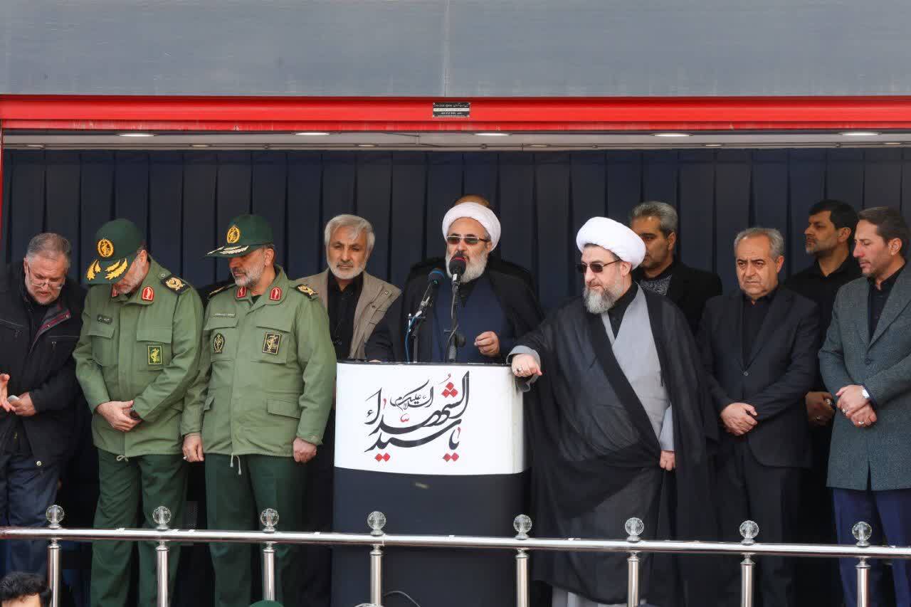 تشییع باشکوه پیکر ۱۲ شهید اقتدار آذربایجان شرقی با حضور گسترده مردم و مسئولان+ تصاویر