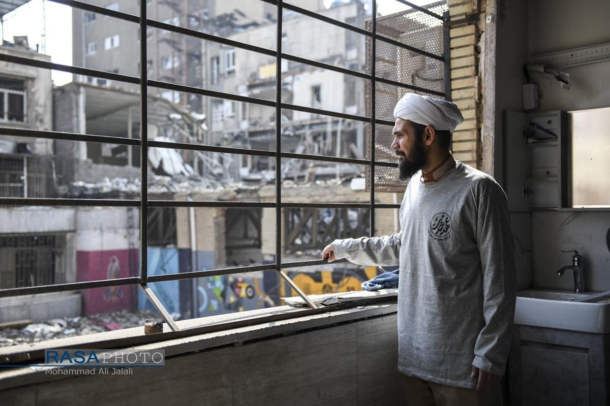 طلاب بسیجی، امیدِ زنده در دلِ ویرانی‌های جنگ رمضان