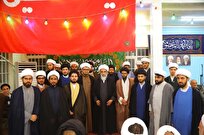 مراسم جشن میلاد امام رضا و عمامه گذاری طلاب در حسینیه دفتر مرحوم آیت الله فاضل لنکرانی برگزار شد