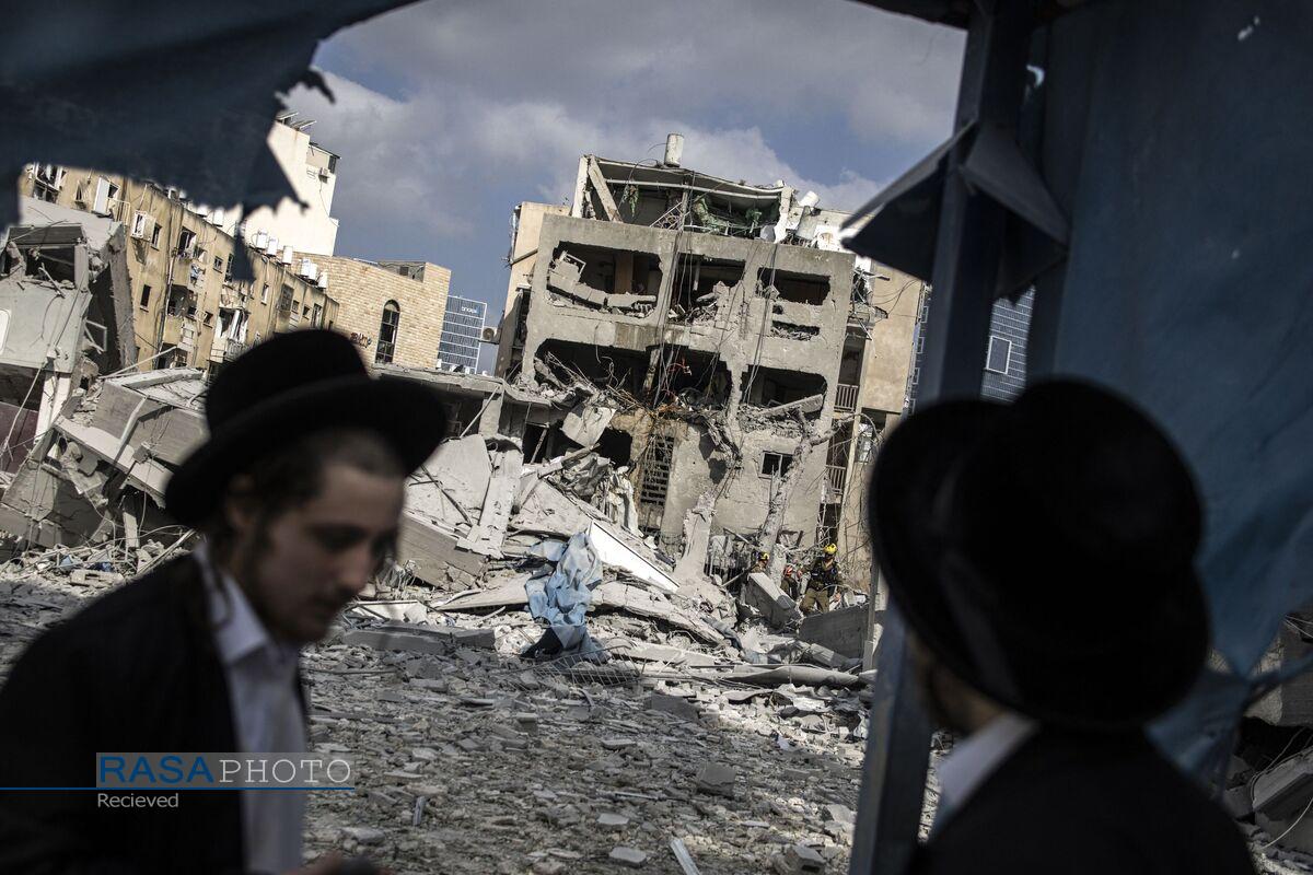 ضربه دقیق موشک‌های ایران به رژیم غاصب صهیونیستی