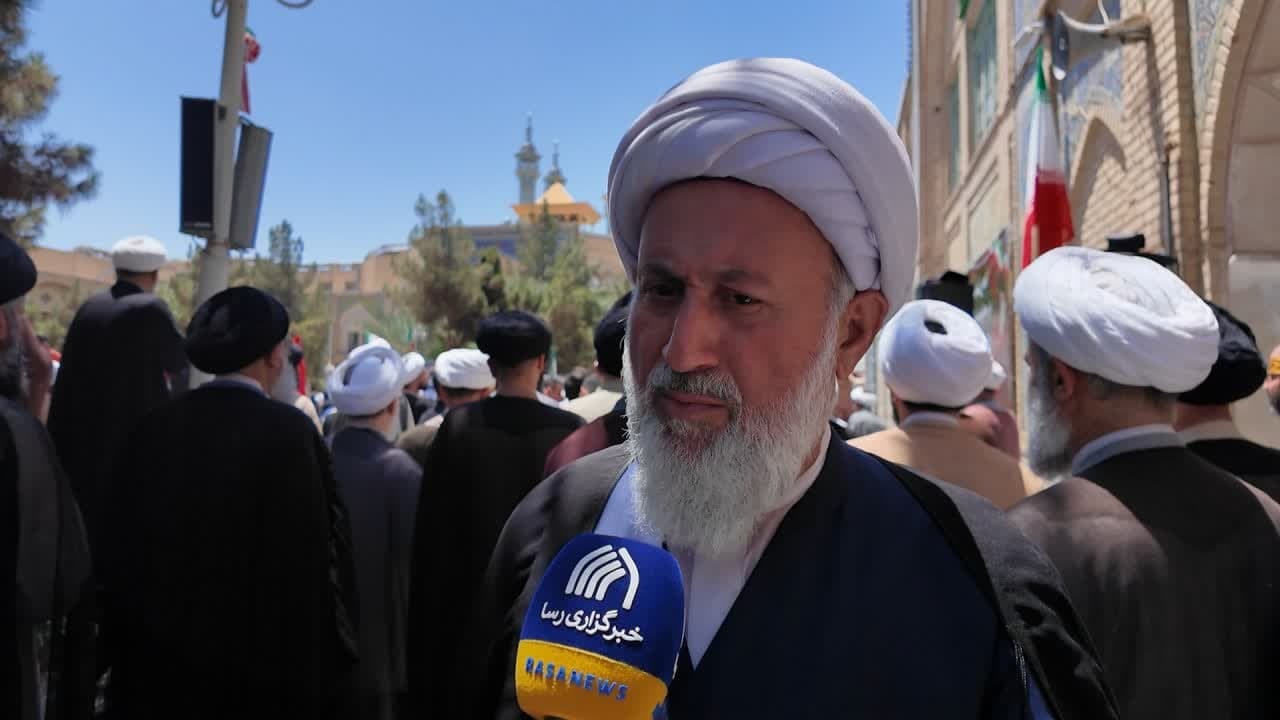 حوزه علمیه در خط مقدم مقابله با صهیونیسم/ طنین «مرگ بر اسرائیل» در فیضیه