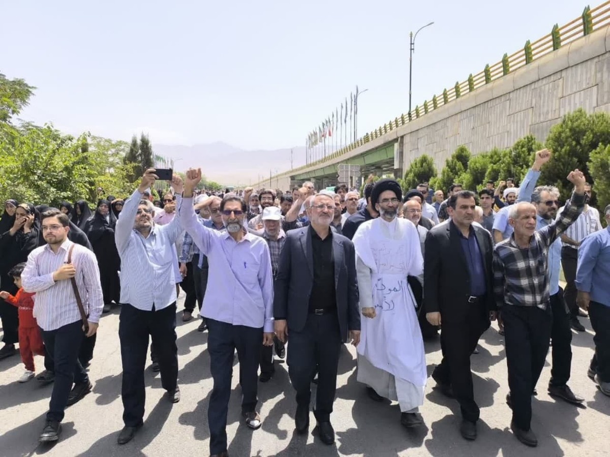 راهپیمایی ضدصهیونیستی مردم کاشان در جمعه خشم و نصر