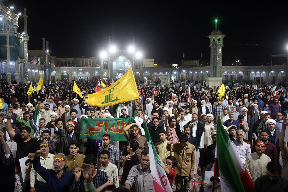 فریاد انتقام از تجاوزات آمریکا در اجتماع مردمی قم طنین انداز شد/م