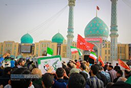 تشییع و تدفین پیکر شهید سلگی در مسجد مقدس جمکران