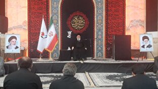 مراسم اربعین شهدای جنایات اسرائیل در مشهد برگزار شد