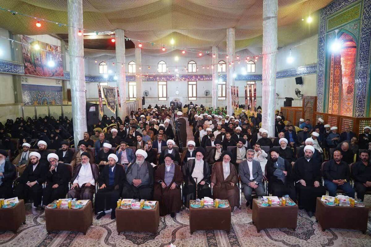 برگزاری مراسم سالگرد شهادت سید حسن نصرالله در نجف + تصاویر