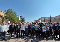 راهپیمایی بشارت نصر در فارس همصدا با ملت فلسطین