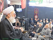 مراسم سوگواری ایام فاطمیه اول در دفتر مرحوم آیت‌الله فاضل لنکرانی برگزار شد