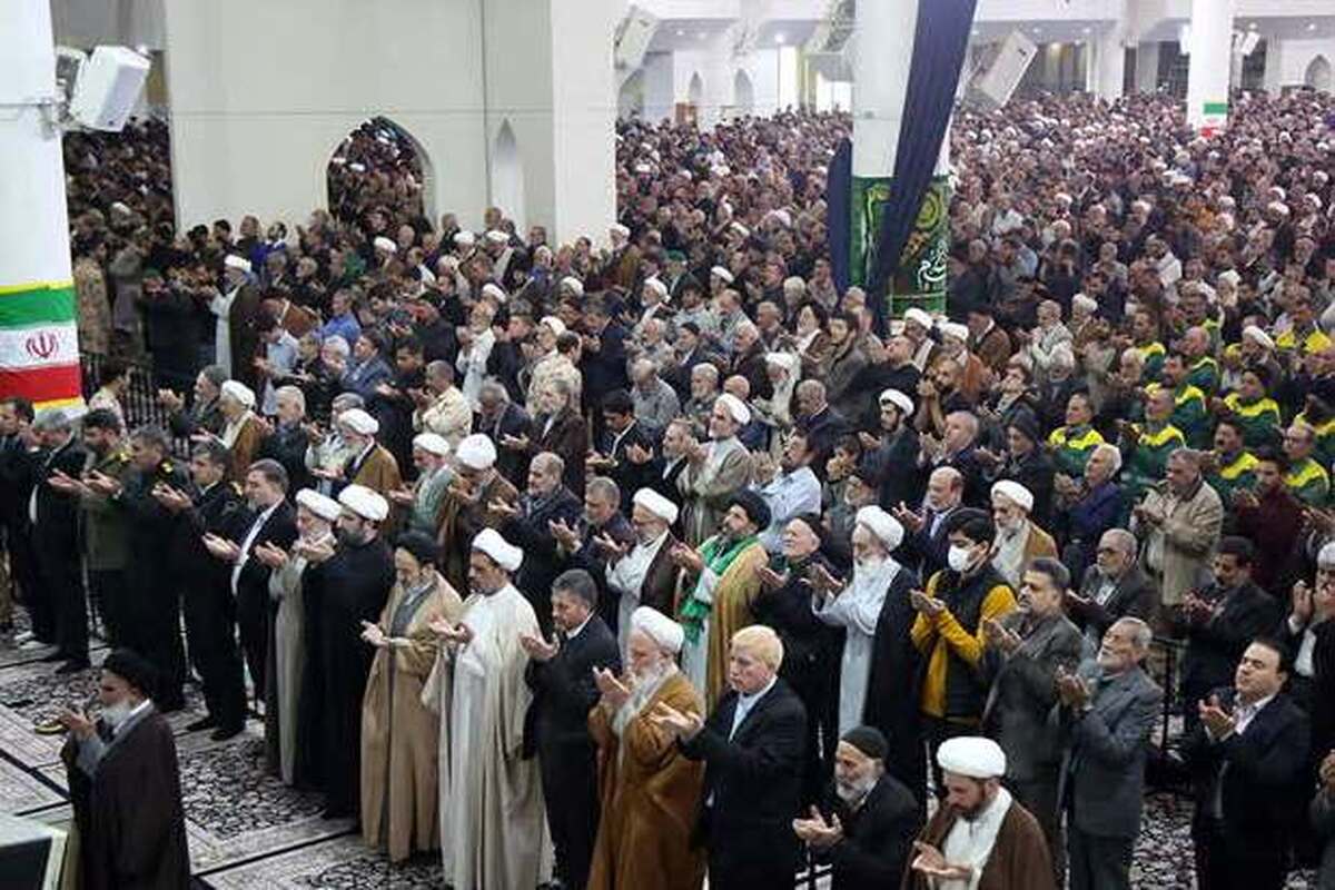 نماز باران در قم به امامت آیت‌الله سعیدی اقامه شد