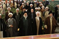 دیدار صمیمانه مجمع نمایندگان طلاب با آیت الله اعرافی + عکس