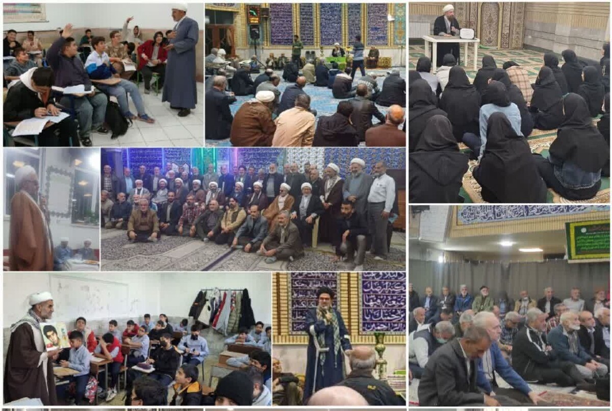 حضور روحانیون جانباز و راویان دفاع مقدس در مدارس شاهرود