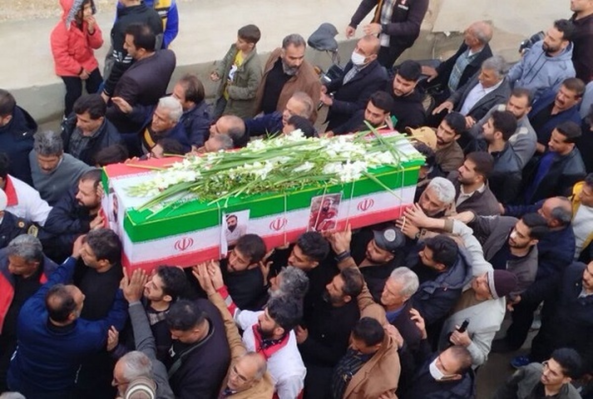 پیکر امدادگر شهید هلال احمر فارس تشییع شد