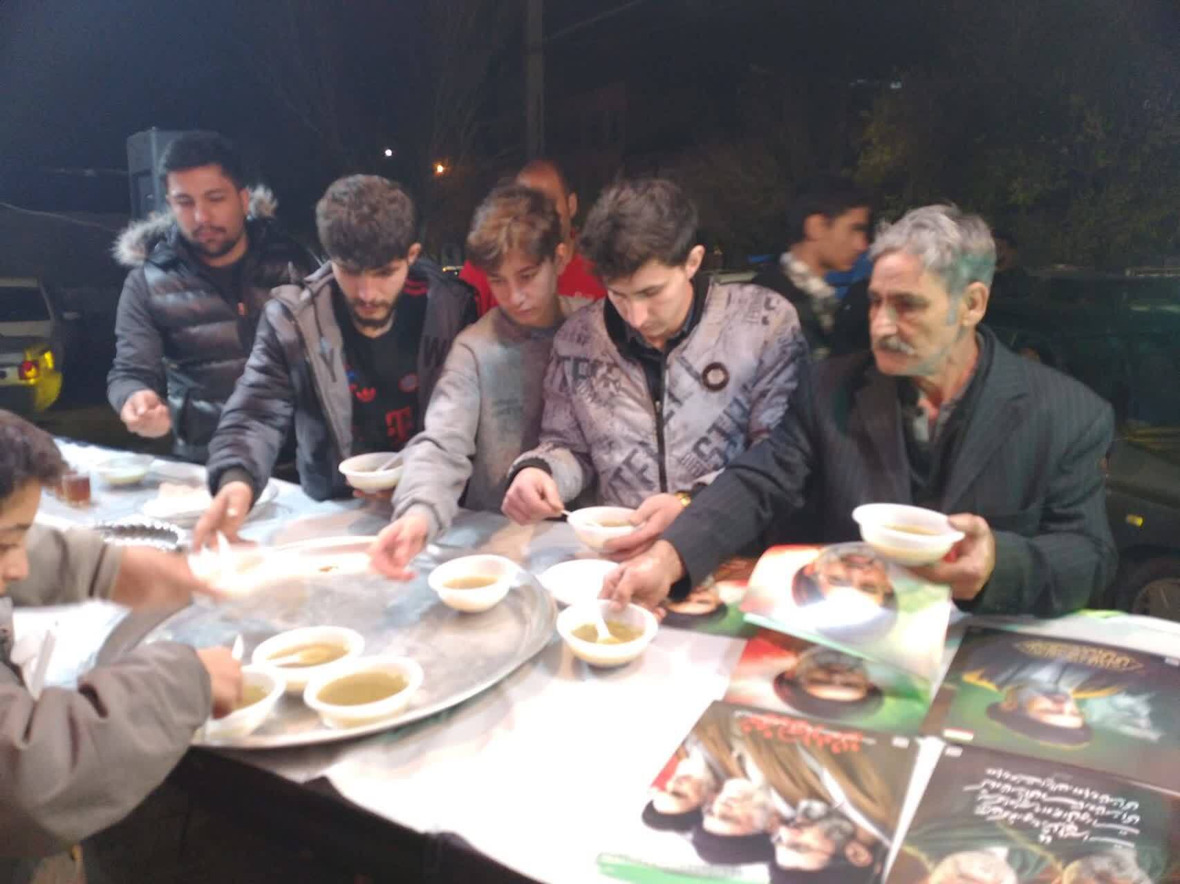 برپایی موکب «سیدالشهدای انقلاب» توسط طلاب مدرسه علمیه امیرالمؤمنین+ تصاویر