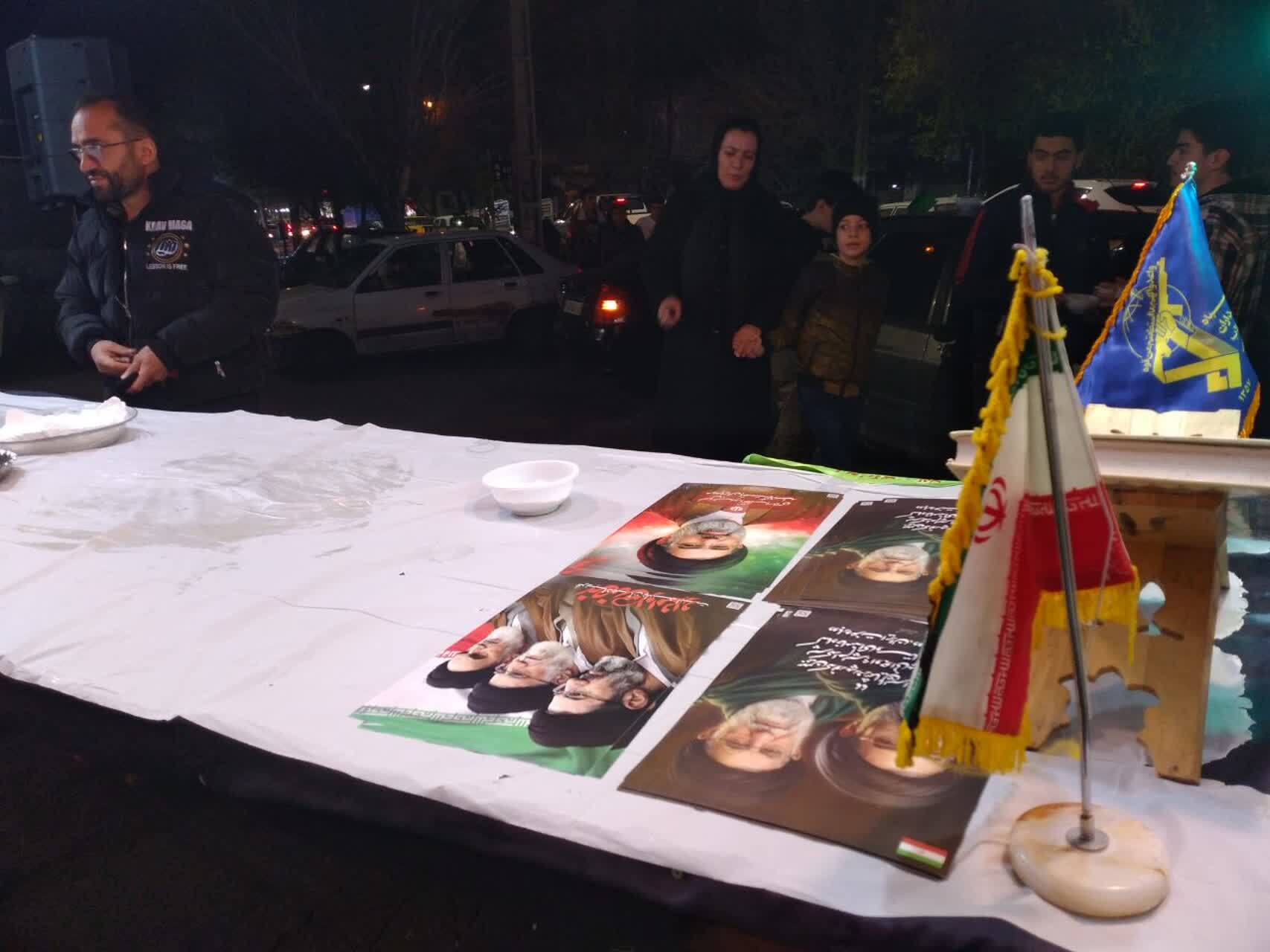 برپایی موکب «سیدالشهدای انقلاب» توسط طلاب مدرسه علمیه امیرالمؤمنین+ تصاویر