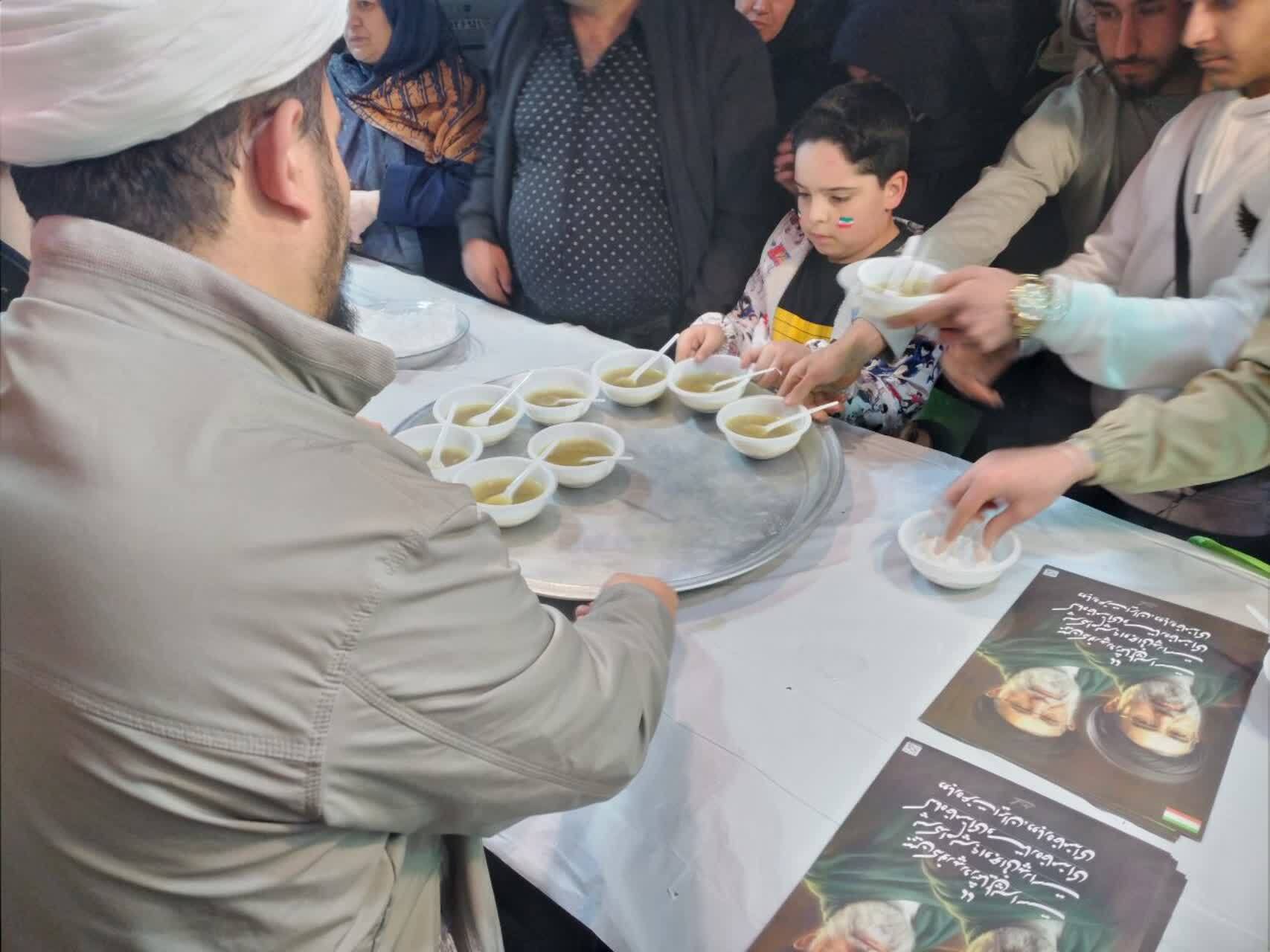 برپایی موکب «سیدالشهدای انقلاب» توسط طلاب مدرسه علمیه امیرالمؤمنین+ تصاویر
