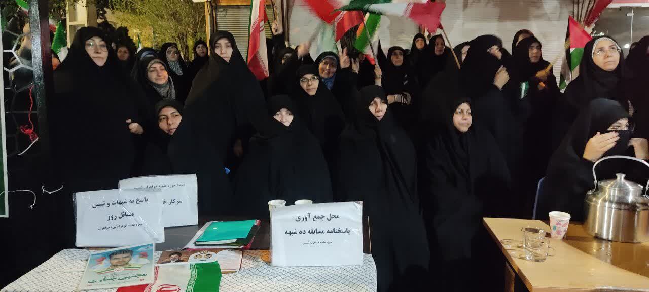 بازدید مدیر حوزه‌های علمیه خواهران آذربایجان شرقی از موکب مدرسه الزهرا+ تصاویر