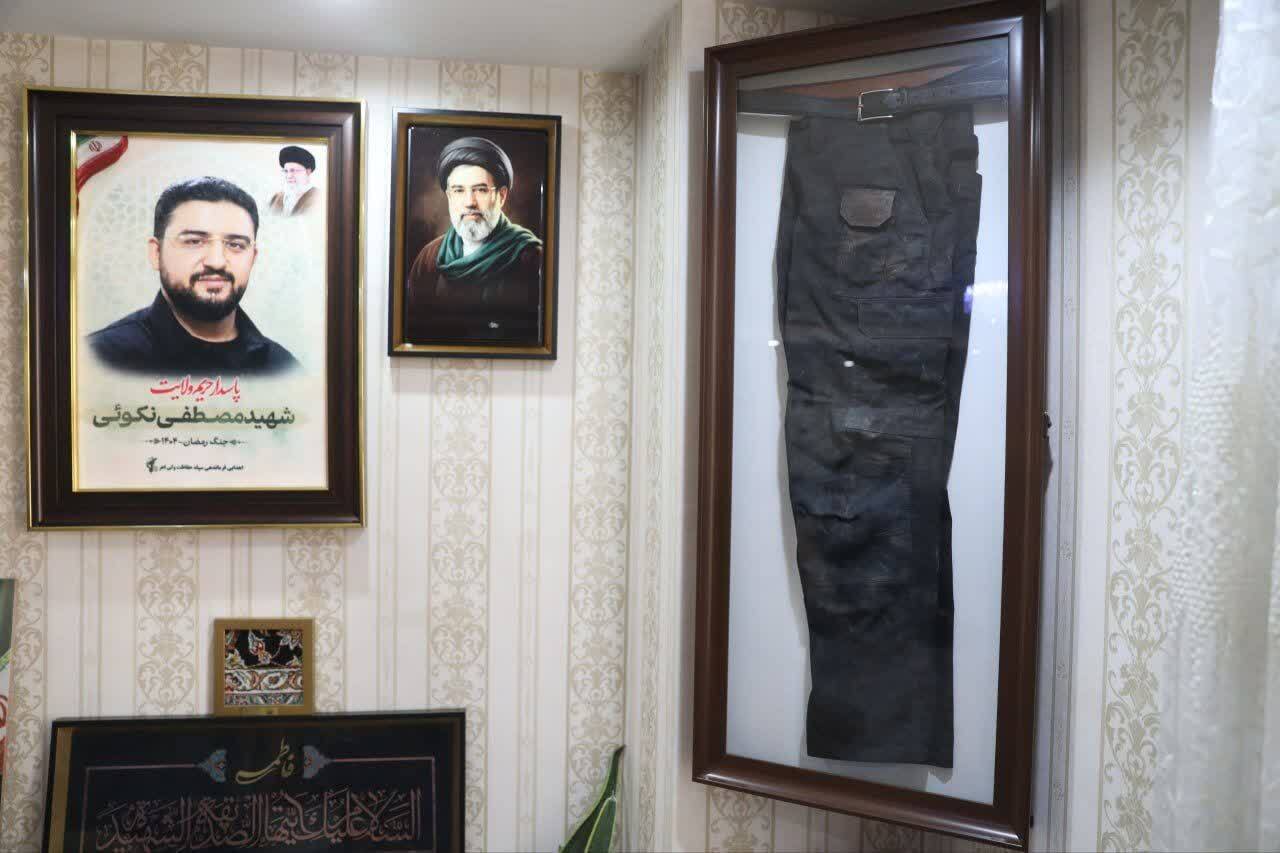 دیدار اعضای دفتر رهبر شهید انقلاب با خانواده شهید نکوئی