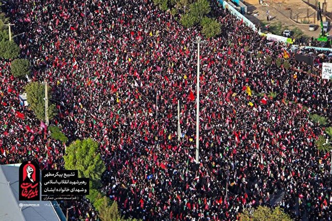 طوفان سرخ غیرت؛ بدرقه و تشییع باشکوه امام شهید در قم + فیلم
