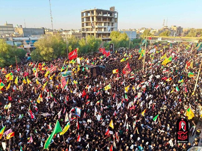 نجف اشرف و کربلای معلی در سوگِ «قائد شهید امت»؛ تجلی وحدت ناگسستنی ایران و عراق + فیلم