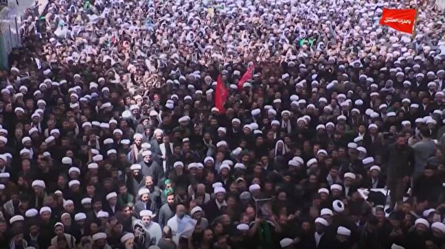 سنگ تمام علما و حوزه علمیه نجف برای قائد شهید امت + فیلم و تصاویر