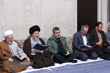 مراسم بزرگداشت آیت‌الله مؤمن در حسینیه امام خمینی با حضور مقام معظم رهبری