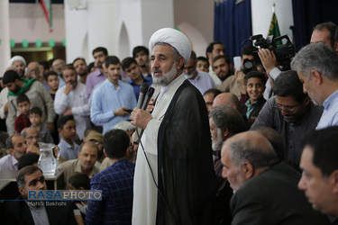 سخنرانی حجت الاسلام ذوالنور در تجمع مردم قم در حمایت از سریال گاندو