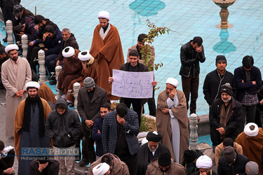 اجتماع باشکوه حوزویان قم در گرامیداشت یاد شهید سردار حاج قاسم سلیمانی