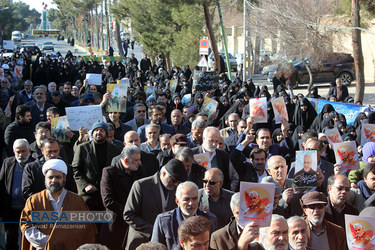 راهپیمایی مردم دامغان در حمایت از ولایت و محکومیت هنجارشکنی های رخ داده در دانشگاه دامغان