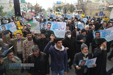 راهپیمایی نمازگزاران قم در حمایت ازسپاه و اقتدار و امنیت نظام اسلامی