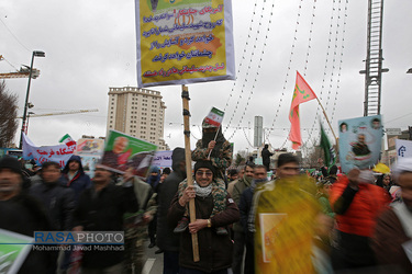 فجر سلیمانی | حضور پر شکوه مردم مشهد در راهپیمایی ۲۲ بهمن