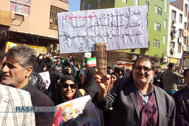 فجر سلیمانی | راهپیمایی مردم اهواز در یوم الله ۲۲ بهمن