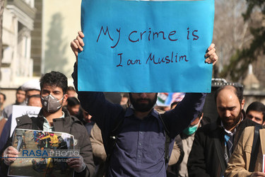تجمع جمعی از طلاب و دانشجویان در حمایت از مسلمانان هند