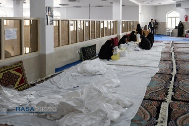 فعالیت جهادی بانوان بسیجی در مسجد امام خمینی پردیسان