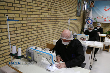 کارگاه تولید ماسک و لباس گان