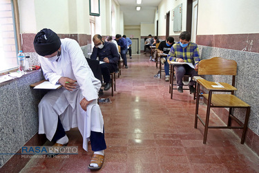 حضور طلاب در آزمون ورودی دکتری ۱۳۹۹