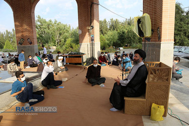 بجنورد | مراسم دعای عرفه در جوار مزار شهداء گمنام