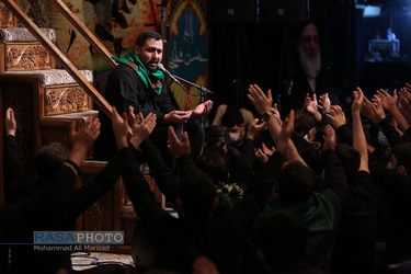 مراسم عزاداری دهه سوم ماه سفر در حسینیه آیت الله شاهرودی در مشهد