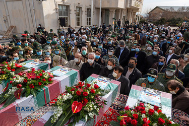 تشییع ۴ شهید گمنام دفاع مقدس در تبریز