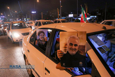 جشن پیروزی هواداران آیت الله رئیسی در اهواز