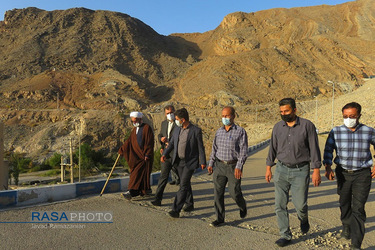 بازدید مدیر حوزه علمیه استان سمنان از سد شهید شاهچراغی