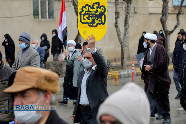 راهپیمایی اعلام انزجار مردم خراسان شمالی از کشتار مردم یمن‎‎